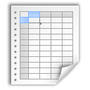 opendocument spreadsheet WhiteSmoke icon