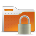 Folder, security, locked Chocolate icon