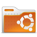Human, Folder, Ubuntu Chocolate icon