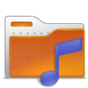sound, music, Folder Chocolate icon
