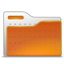 Orange, Folder Chocolate icon