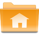 Home, Folder, house Goldenrod icon