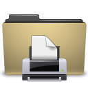 Print, Folder, manilla DarkKhaki icon