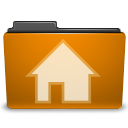 Folder, Home DarkGoldenrod icon