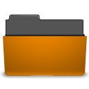 Orange, drag, Accept, Folder DarkGoldenrod icon