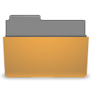 Folder, Orange, visiting DarkGoldenrod icon