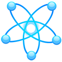science, Atom DodgerBlue icon