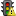 Traffic, light, exclamation Black icon
