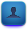 Facebook, user SteelBlue icon