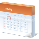 Calendar, date, january Lavender icon