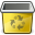 recycling, Bin, trash can, Trash, waste DimGray icon