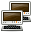 network, Computers, terminal Black icon