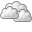 Cloudy, weather Black icon