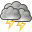 Storm, weather DimGray icon
