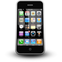 phone, Iphone mobile Black icon