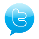 twitter, Bubble speech DeepSkyBlue icon