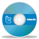 Cd, Dvd, twitter, disc DarkCyan icon