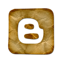 blogger, Logo, square Black icon
