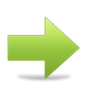 Forward, Arrow, green Black icon