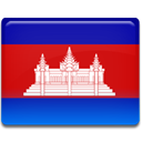 flag, cambodia Firebrick icon