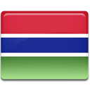 Gambia, flag Crimson icon