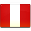 Peru, flag Firebrick icon