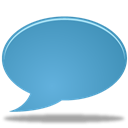 bulb, talk, Chat SteelBlue icon