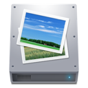 Pictures, Hdd DarkGray icon