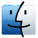 Folder, mac, Logo, Apple, Finder Black icon