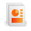 File, powerpoint DarkGray icon