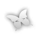 butterfly, Indesign Black icon