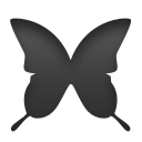 butterfly Black icon