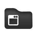 Folder, Apps Black icon