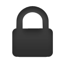 Lock, Closed, private Black icon