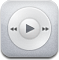ipod, White, itunes, music, play Gainsboro icon