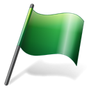 green, flag Black icon