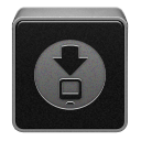 Downloads Black icon