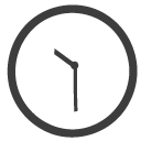 Clock, Wait, time Black icon