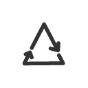 recycle, triangle DarkSlateGray icon