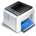 Print, hardware, printer Black icon