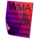Wma, sound Black icon