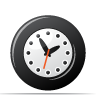 time, Clock Black icon