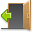 log out, Exit, out, Door DimGray icon