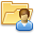 Folder, user Khaki icon