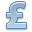 pound, Money LightSteelBlue icon