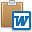 word, paste Peru icon