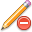 pencil, delete Black icon