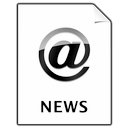 document, News Black icon