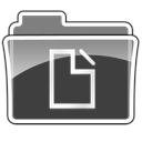 Folder, documents Black icon