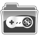 Folder, Games Black icon